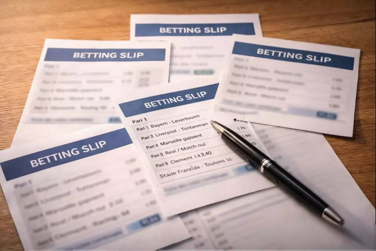 Meerdere weddingbonnen op tafel